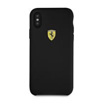 Ferrari Silicone Hard Case - Etui iPhone Xs / X (czarny)