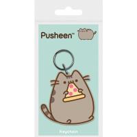 Pusheen - Brelok do kluczy z kółkiem (Pusheen z pizzą) (7 x 8 cm)