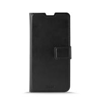 PURO Booklet Wallet Case - Etui Samsung Galaxy S10 z kieszeniami na karty + stand up (czarny)