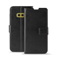PURO Booklet Wallet Case - Etui Samsung Galaxy S10e z kieszeniami na karty + stand up (czarny)