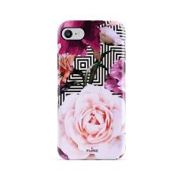 PURO Glam Geo Flowers - Etui iPhone SE 2020 / 8 / 7 / 6s (Pink Peonies)