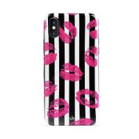 PURO Glam Miami Stripes - Etui iPhone Xs / X (Kiss)