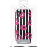 PURO Glam Miami Stripes - Etui iPhone Xs / X (Kiss)