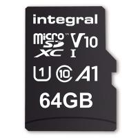 Integral Ultima Pro Premium High Speed - Karta pamięci 64 GB microSDHC/100 MB / s/ Class 10 UHS-I U1/ V10 + Adapter
