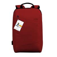 PURO Byday - Plecak z zewnętrzym portem USB MacBook Pro 15" / Notebook 15.6" (czerwony)