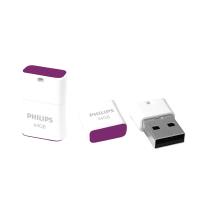 Philips Pendrive USB 2.0 64 GB - Pico Edition (fioletowy)