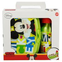 Mickey Mouse - Zestaw Śniadaniówka + bidon aluminiowy 400 ml