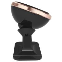 Baseus 360-degree Rotation Magnetic Mount Holder - Uchwyt magnetyczny na deskę rozdzielczą samochodu (różowe złoto/czarny)