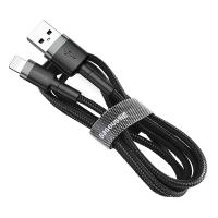 Baseus Cafule Cable - Kabel połączeniowy USB do Lightning, 1.5 A, 2 m (szary/czarny)