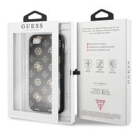 Guess Double Layer Glitter Case Peony G - Etui iPhone SE 2020 / 8 / 7 (Black)