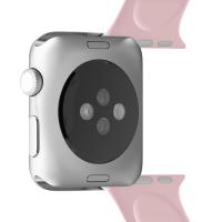 PURO ICON - Elastyczny pasek sportowy do Apple Watch 42/44/45 mm (S/M & M/L) (piaskowy róż)