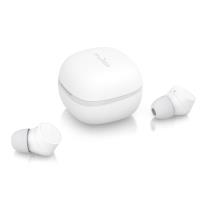 PURO TWINS TWS 5.0 – Bezprzewodowe słuchawki Bluetooth V5.0 z etui ładującym, wodoszczelność IPX6 (Biały)