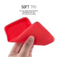 Crong Soft Skin Cover - Etui iPhone SE (2022/2020) / 8 / 7 (czerwony)