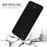Crong Smooth Skin - Etui iPhone Xs / X (czarny)