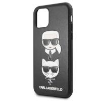Karl Lagerfeld Embossed Case Karl & Choupette - Etui iPhone 11 Pro (Black)