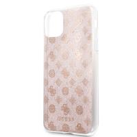 Guess 4G Peony Solid Glitter - Etui iPhone 11 Pro Max (różowy)