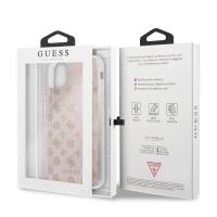 Guess 4G Peony Solid Glitter - Etui iPhone 11 Pro Max (różowy)