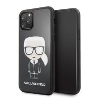 Karl Lagerfeld Double Layer Glitter Iconic - Etui iPhone 11 Pro (czarny)
