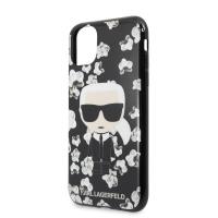 Karl Lagerfeld Iconic Karl Flower - Etui iPhone 11 Pro (czarny)