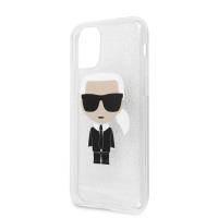 Karl Lagerfeld Iconic Karl - Etui iPhone 11 (Silver Glitter)