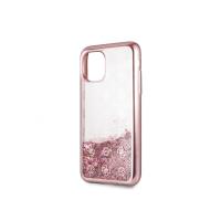 Guess 4G Peony Liquid Glitter - Etui iPhone 11 Pro (różowy)