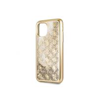 Guess 4G Peony Liquid Glitter - Etui iPhone 11 Pro (złoty)