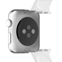 PURO ICON - Elastyczny pasek sportowy do Apple Watch 38/40/41 mm (S/M & M/L) (biały)