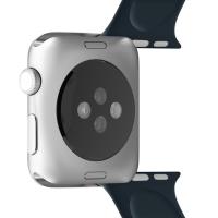 PURO ICON - Elastyczny pasek sportowy do Apple Watch 42/44/45 mm (S/M & M/L) (Navy Blue)