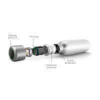 PURO Smart Bottle - Butelka termiczna 500ml INOX z inteligentną nakrętka LED (White)
