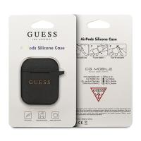 Guess Silicone Case - Etui AirPods (Black)