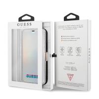 Guess Iridescent Booktype - Etui iPhone 11 (Silver)
