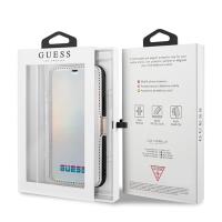 Guess Iridescent Booktype - Etui iPhone 11 Pro Max (Silver)