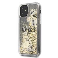 Karl Lagerfeld Glitter Liquid Floatting Charms - Etui iPhone 11 (Gold Floatting Charms)