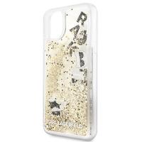 Karl Lagerfeld Glitter Liquid Floatting Charms - Etui iPhone 11 Pro Max (Gold Floatting Charms)