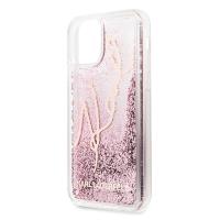 Karl Lagerfeld Signature Glitter Case - Etui iPhone 11 Pro Max (Rose Gold)