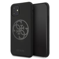 Guess Silicone 4G Tone to Tone - Etui iPhone 11 (Black)