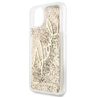 Karl Lagerfeld Signature Glitter Case - Etui iPhone 11 Pro Max (Gold)