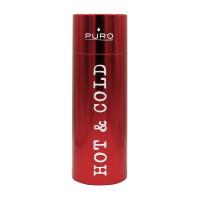 Puro Hot&Cold - Butelka termiczna ze stali nierdzewnej 500 ml (Metallic Red)