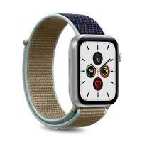 PURO Nylon - Pasek do Apple Watch 42/44/45 mm (Khaki/Granatowy)