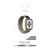 PURO Nylon - Pasek do Apple Watch 42/44/45 mm (Khaki/Granatowy)