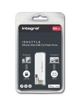 Integral iShuttle - pamięć przenośna 64 GB ze złączem USB oraz Lightning certyfikat MFi