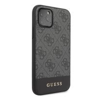 Guess 4G Bottom Stripe Collection - Etui iPhone 11 Pro Max (szary)