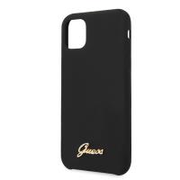 Guess Silicone Vintage - Etui iPhone 11 Pro Max (czarny)
