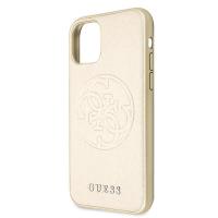 Guess Saffiano 4G Circle Logo - Etui iPhone 11 Pro Max (złoty)