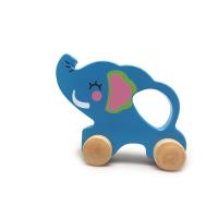 PLAYME - Drewniane zwierzątko na kółkach słonik