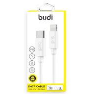Budi - Kabel USB-C - Lightning z technologią PD, MFi, 1 m (Biały)
