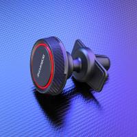 Borofone - Uchwyt samochodowy magnetyczny na kratkę nawiewu (Czarny/Czerwony)