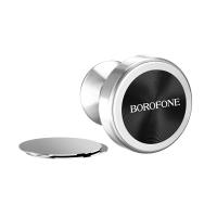 Borofone - uchwyt samochodowy magnetyczny na kokpit, aluminium, srebrny