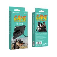 Borofone - kabel gamingowy USB-A do Lightning z ergonomicznym uchwytem do telefonu, czarny