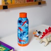 Quokka Solid Kids - Butelka termiczna ze stali nierdzewnej 510 ml (Dinosaur)